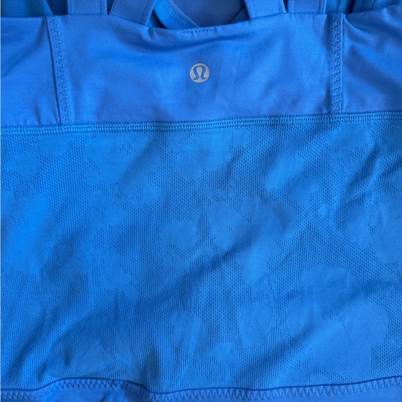 Lululemon Chaturanga Bra Tank Top Size 10 Blue - Picture 11 of 14